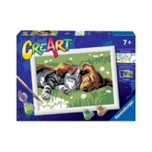 Ravensburger - Gato y perro CreArt