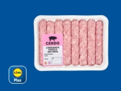 Lidl  Longaniza de cerdo sin tripa