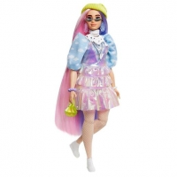 Toysrus  Barbie - Muñeca Extra - Pelo rosado y violeta
