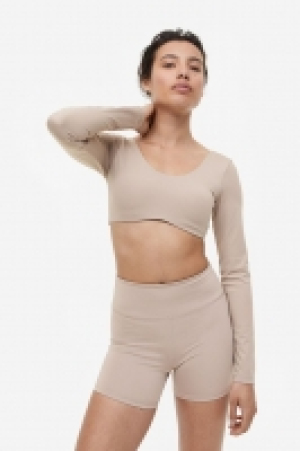 Crop top de deporte DryMove con mangas largas