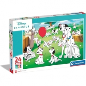 Clementoni - Puzzle infantil 24 piezas maxi Dálmatas 101