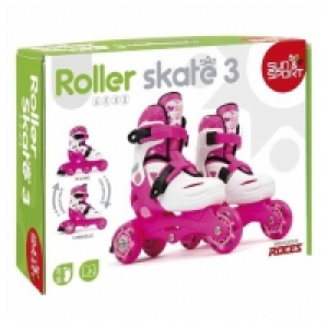 Toysrus  Sun & Sport - Patines rosas evolutivos 26-30