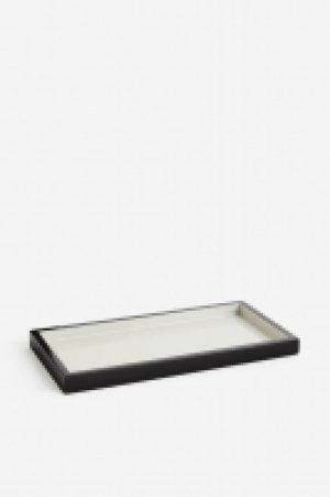 Bandeja rectangular con efecto lacado