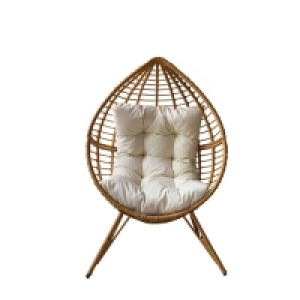 SILLON RATAN CON COJIN BEIGE 199.00 €