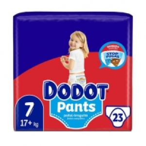 Toysrus  Dodot - Pants pañal-braguita unisex T7 (+17 kg) 23 unidades