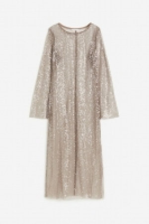 HM  Vestido de malla con lentejuelas