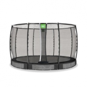 Exit - Cama elástica de suelo Allure Premium 366 cm negro