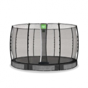 Exit - Cama elástica de suelo Allure Classic 366 cm negro