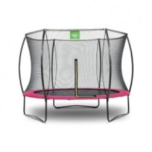 Exit - Cama elástica Silhouette redonda rosa 244 cm