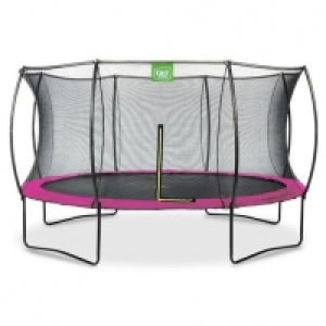 Exit - Cama elástica Silhouette redonda rosa 427 cm