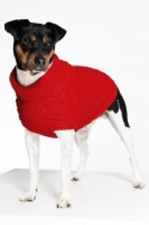 Jersey para perro en punto trenzado