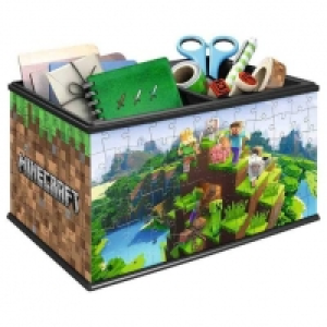 Ravensburger - Puzzle 3D Storage Box Minecraft, 216 piezas