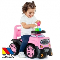 Toysrus  Molto - Correpasillos SUV 3 en 1 rosa con juego de bloques