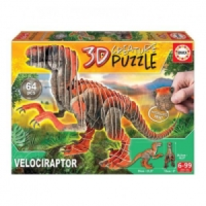 Educa Borras - Puzzle 3D velociraptor