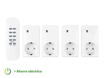 Lidl  Set de 4 enchufes con mando a distancia