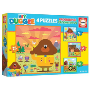 Educa Borras - 4 Puzzles progresivos Hey Duggee