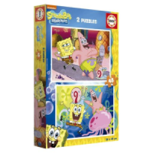 Educa Borras - 2 Puzzles Bob Esponja 48 piezas