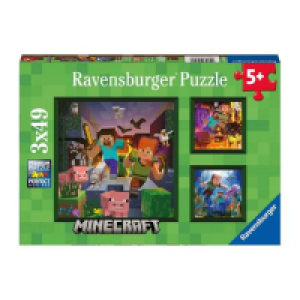 Ravensburger - Minecraft - Pack 3 puzzles 49 piezas 12.99 €