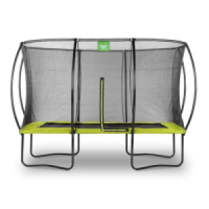 Exit - Cama elástica Silhouette rectangular verde 244 cm