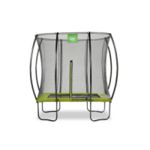 Exit - Cama elástica Silhouette rectangular verde 153 cm