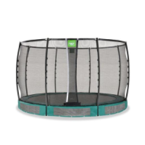 Exit - Cama elástica de suelo Allure Premium 366 cm verde