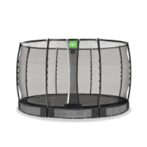 Exit - Cama elástica de suelo Allure Premium 366 cm negro