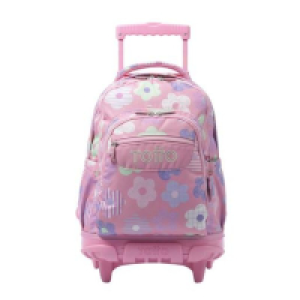 Totto - Mochila escolar con ruedas Margaly Rosa Renglones 62.99 €