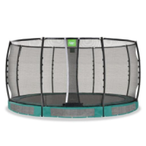 Exit - Cama elástica de suelo Allure Premium 427 cm verde