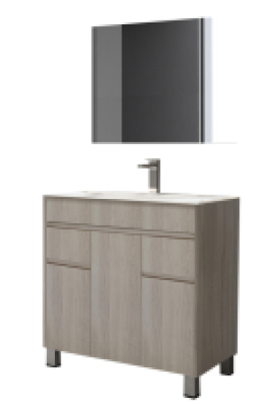 Bricoking  MUEBLE DE BAÑO BALI 80CM CAMBRIAN