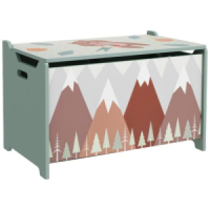 Homcom - Baúl juguetero Montañas Verde 51.99 €