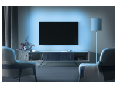 Iluminación de fondo para televisor