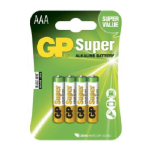 Pilas AAA 1,5V alcalinas 4 unid