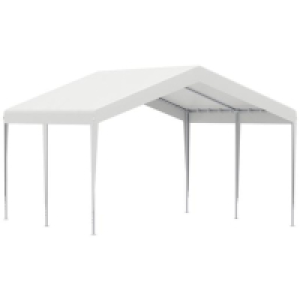 Outsunny - Carpa para coche 4x4 m Blanco 219.99 €