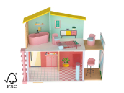Casa de muñecas de madera 27.99 €