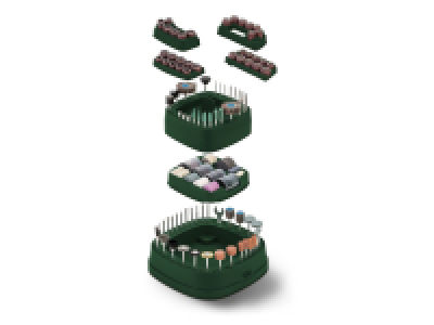 Set de accesorios para taladradora-lijadora de precisión