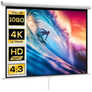 Toysrus  Homcom - Pantalla de proyecci&oacute;n 84 Blanco