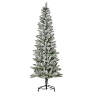 Homcom - &Aacute;rbol de Navidad nevado 394 ramas - &Oslash;60x180 cm