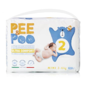 The Pee & The Poo - Pañales Mini T2 para 3-6 kg - 26 uds 3.59 €