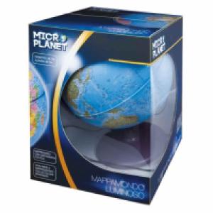 Micro Planet - Globo terraqueo político 25 cm con luz