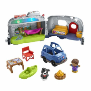 Fisher Price - Coche con caravana Little People