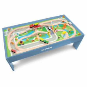 Toysrus  WoodnPlay - Mesa con circuito de tren de madera