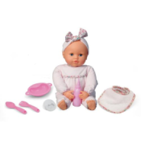 Love Bebe - Muñeco comilón 40 cm cuerpo flexible ㅤ