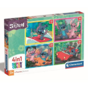 Toysrus  Clementoni - Puzzle 4 en 1 Stitch