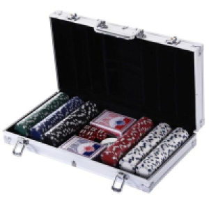 Homcom - Juego de Póker con 300 Fichas HomCom