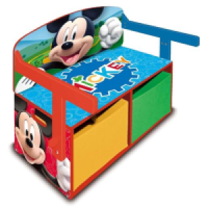 Mickey Mouse - Banco juguetero y escritorio 3 en 1