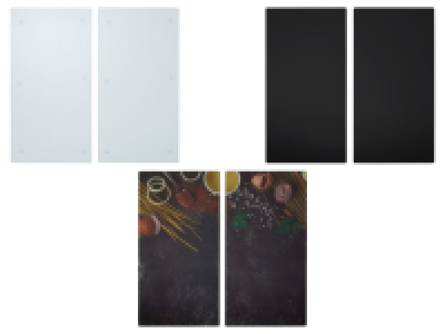 Tapa de vitrocerámica de vidrio pack 2