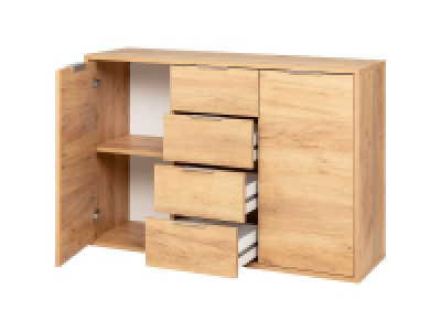 Cómoda con 2 puertas y 4 cajones