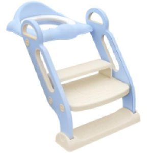 Homcom - Adaptador WC plegable Azul y Blanco