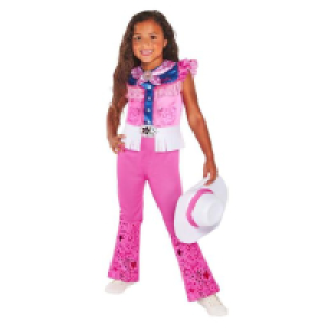 Barbie - Disfraz infantil Barbie Cowgirl 5-6 años