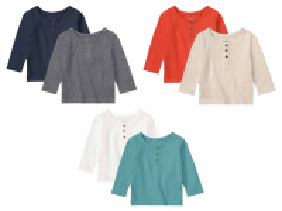 Camisetas de manga larga para bebé pack 2